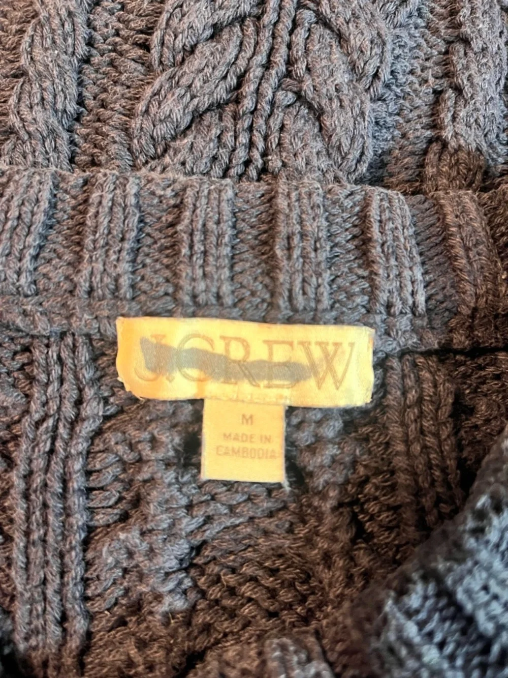 Not for sale J.Crew Cable-knit crewneck sweater in navy